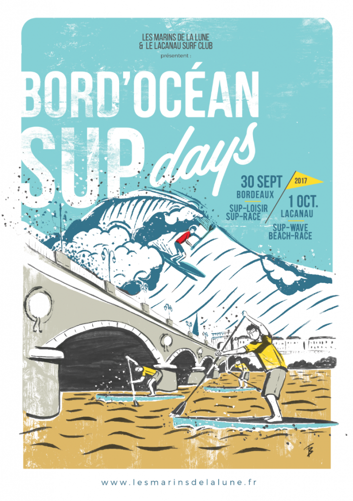 Affiche des Bord'Ocean SUPdays 2017